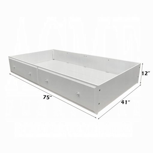 Acme Flora White Trundle (Twin) - Image 8
