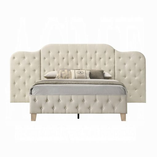 Acme Ranallo Beige Linen & Natural Queen Wall Bed - Image 2
