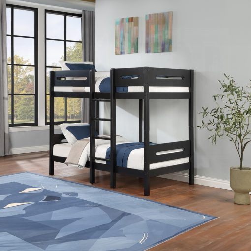 Acme Ekko Black Twin/Twin Bunk Bed