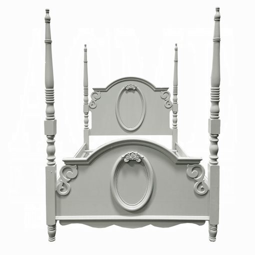 Acme Flora Gray Bed with Poster - Image 2