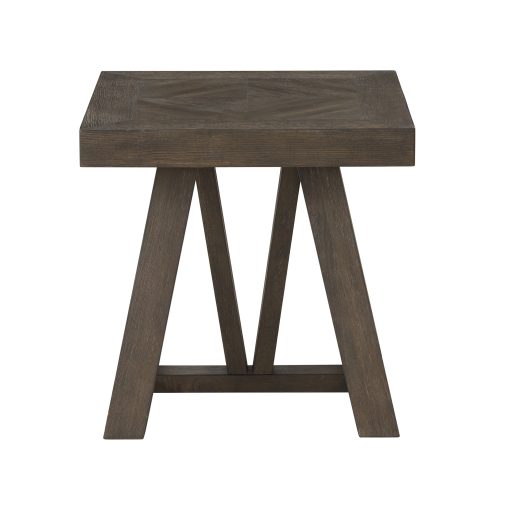 Intercon Hearst Reclaimed Chevron End Table - Image 2