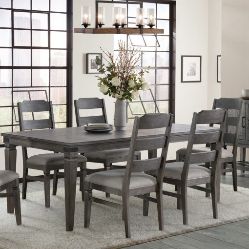 Intercon Foundry Pewter Dining Table - Image 3
