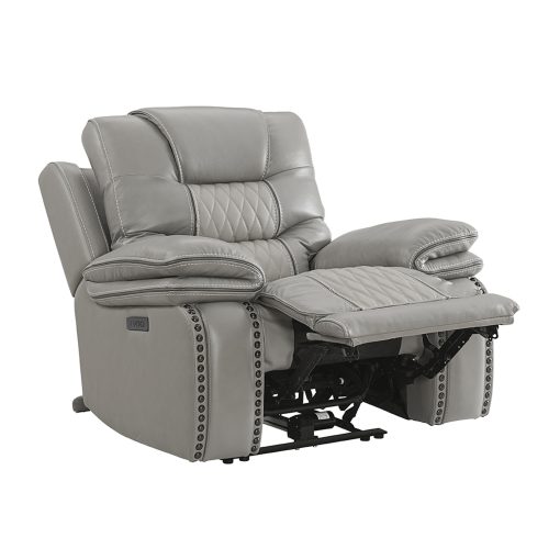 Intercon Cody Dual-Power Recliner | Light Grey - Image 3