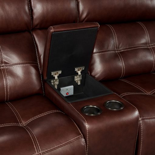 Intercon Regis Dual-Power Sectional | Baron Redwood - Image 4