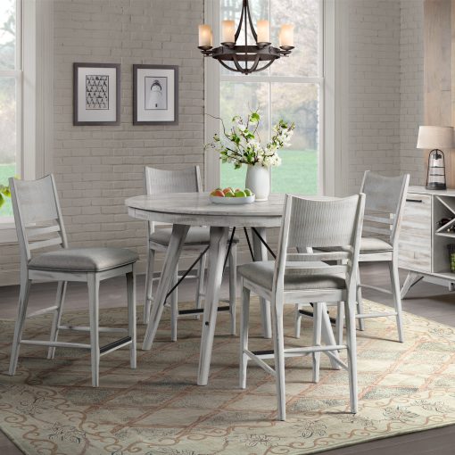 Intercon Modern Rustic Weathered White Server - Image 2