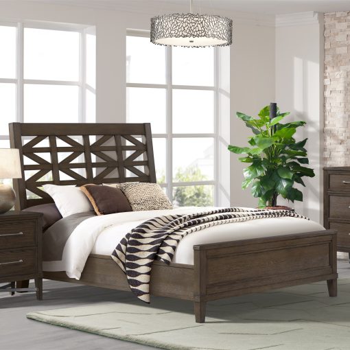 Intercon Preston Weathered Vintage Oak Bed