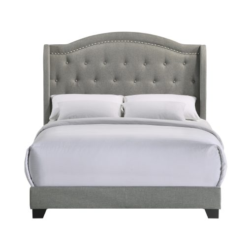 Intercon Rhyan Smoke Finish Upholstered Bed - Image 3