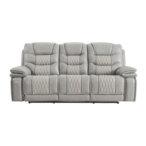 Intercon Cody Dual-Power Sofa | Light Grey - Image 2