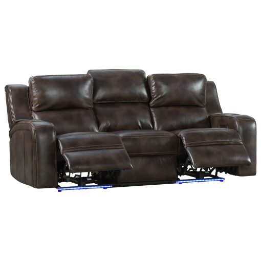 Intercon Silhouette Dual-Power Sofa | Bolero Coffee - Image 3