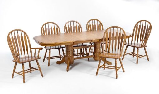 Intercon Classic Oak Chestnut Arrow Arm Chair - Image 2