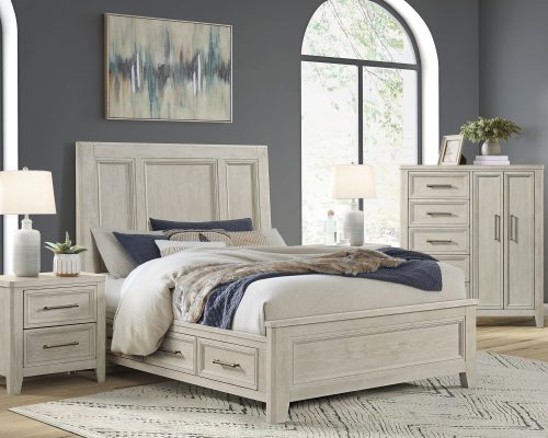 Intercon Carlson Washed Linen Storage Bed