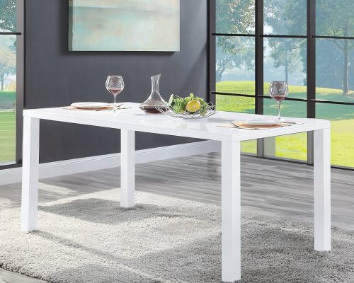 Acme Pagan White High Gloss Dining Table