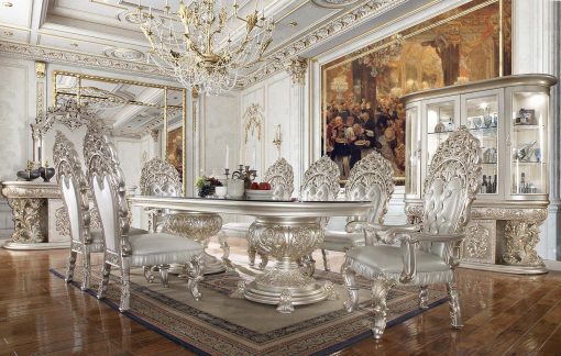 Acme Sandoval Champagne Dining Table - Image 2