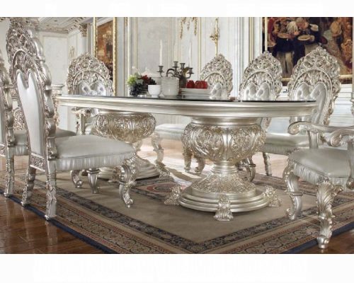Acme Sandoval Champagne Dining Table
