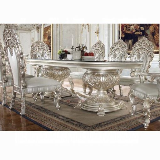 Acme Sandoval Champagne Dining Table