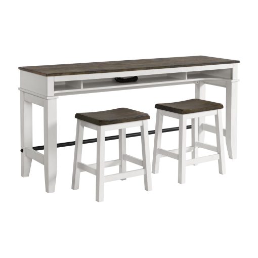 Intercon Kona Sofa Bar Table | Gray and White - Image 2