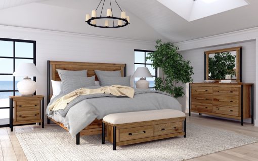 Intercon Norcross Hickory Storage Bench - Image 3