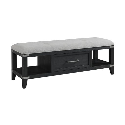 Intercon Laguna Weathered Steel Storage Bench