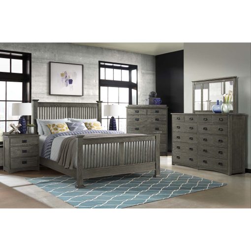 Intercon Oak Park King Slat Bed - Image 3