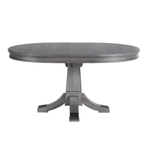 Intercon Foundry Brushed Pewter Pedestal Table - Image 2
