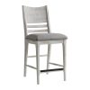 Intercon Modern Rustic Weathered White Panel Stool
