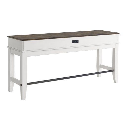 Intercon Kona Sofa Bar Table | Gray and White - Image 3