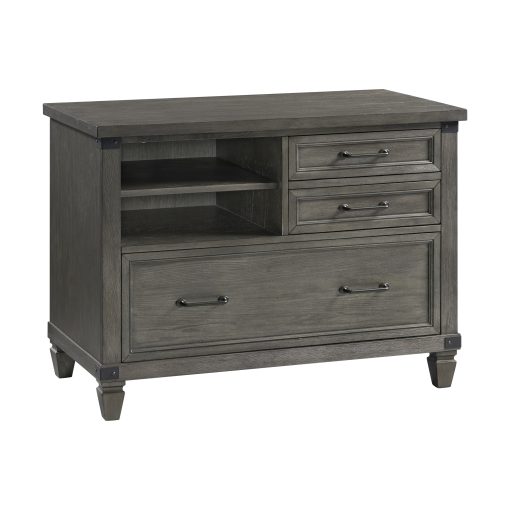 Intercon Foundry Brushed Pewter Lateral File Cabinet