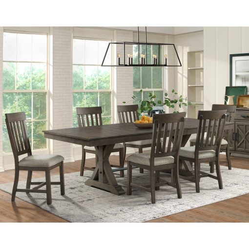 Intercon Sullivan Trestle Burnished Clay Dining Table - Image 4