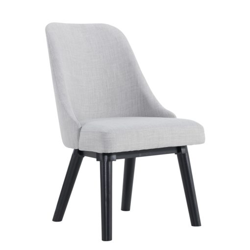 Intercon Foundry Pewter Mid-Century Upholstered Chair