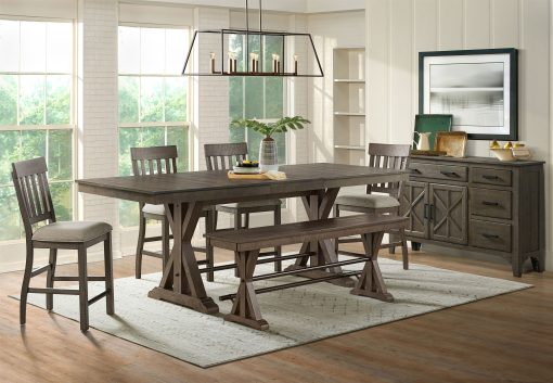 Intercon Sullivan Burnished Clay Counter Bench - Image 3