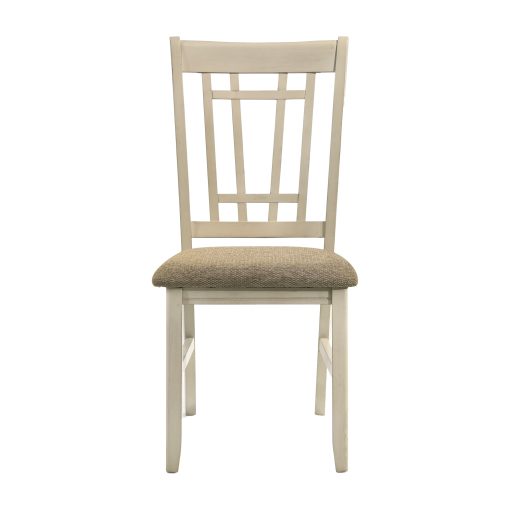 Intercon Mission Casual Rustic White and French Oak Lattice Chair - Image 2