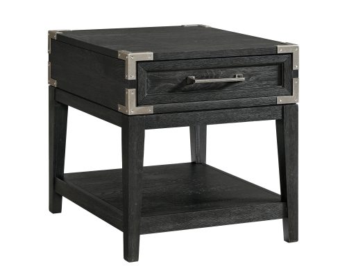 Intercon Laguna Weathered Steel End Table
