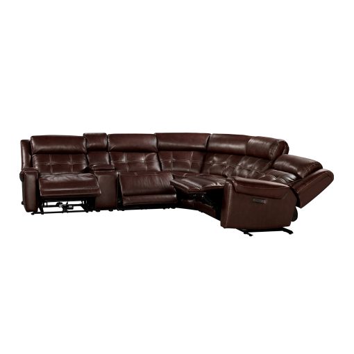 Intercon Regis Dual-Power Sectional | Baron Redwood - Image 3