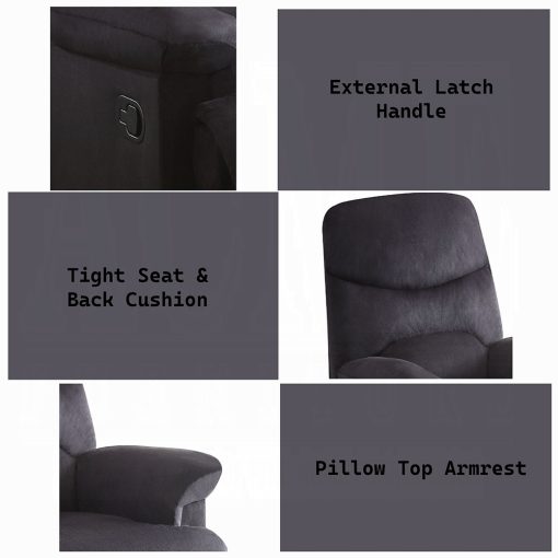 Acme Arcadia Motion Woven Fabric Recliner - Image 14