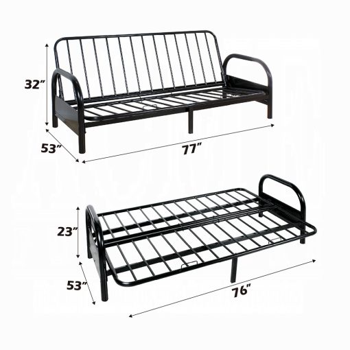 Acme Alfonso Black Adjustable Sofa Frame - Image 4
