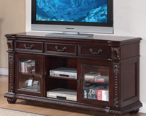 Acme Anondale Cherry Tv Stand
