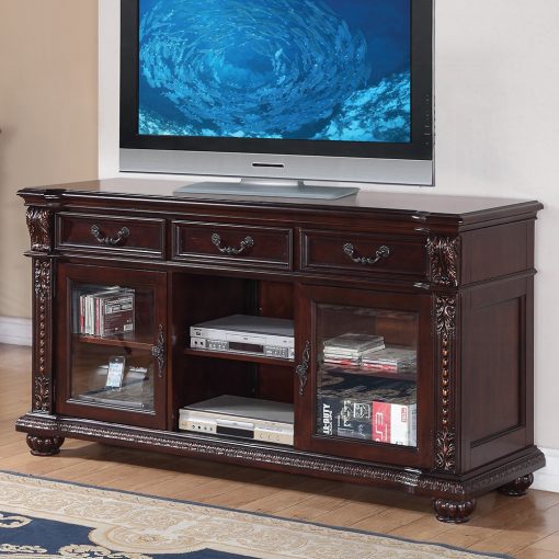 Acme Anondale Cherry Tv Stand