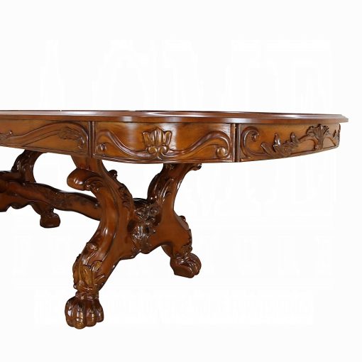 Acme Dresden Cherry Oak Dining Table - Image 6
