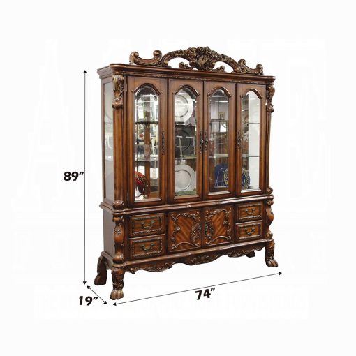 Acme Dresden Cherry Oak Hutch & Buffet - Image 3