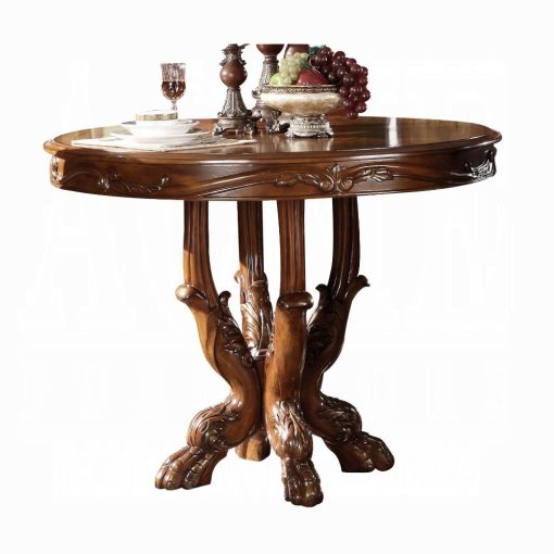 Acme Dresden Cherry Oak Counter Height Table - Image 2