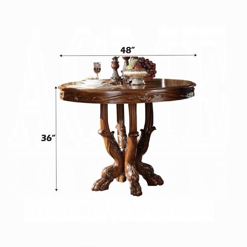 Acme Dresden Cherry Oak Counter Height Table - Image 4