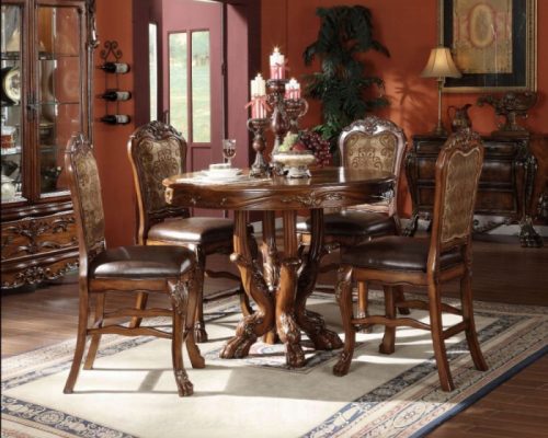 Acme Dresden Cherry Oak Counter Height Table