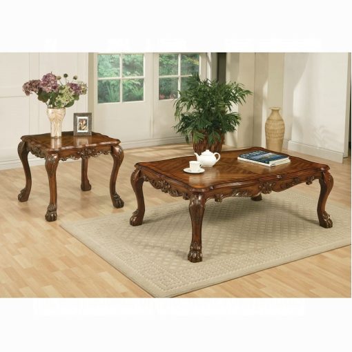 Acme Dresden Cherry Oak Coffee Table - Image 3