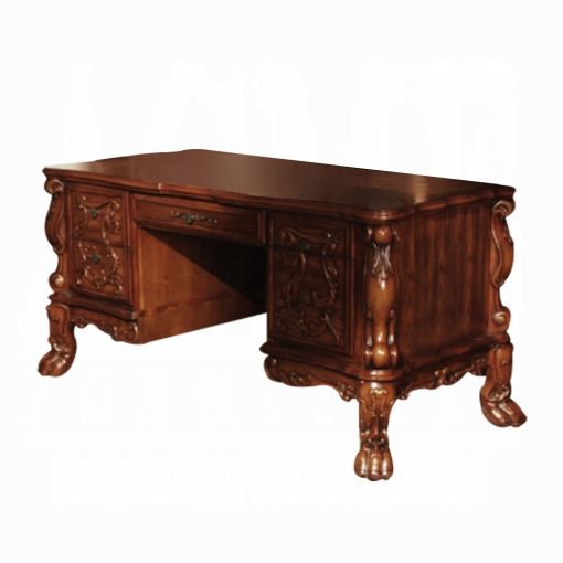 Acme Dresden Cherry Oak Executive Writing Desk - Image 3