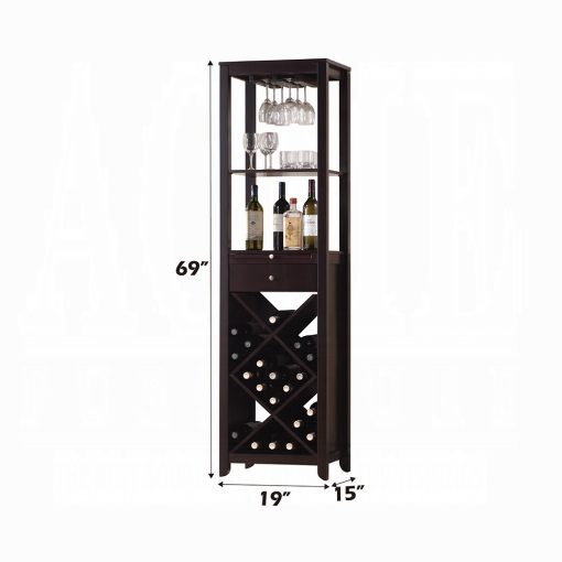 Acme Casey Wenge Wine Cabinet - Image 3