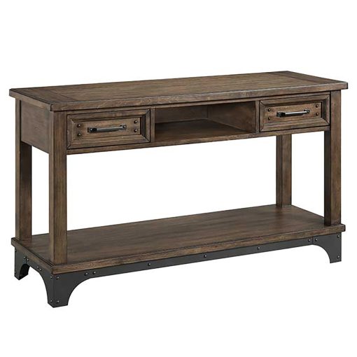 Intercon Whiskey River Gunpowder Grey Sofa Table
