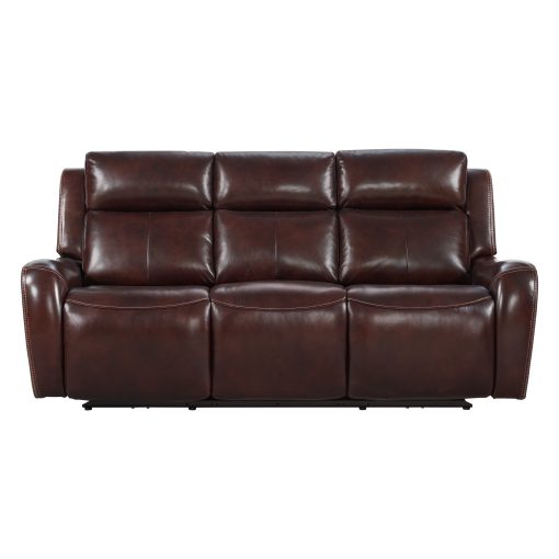 Intercon Wainwright Dual-Power Sofa | Reddish Brown - Image 2