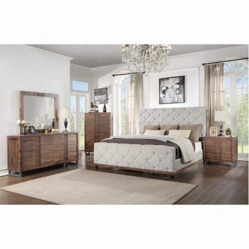 Acme Andria Reclaimed Oak Nightstand - Image 7