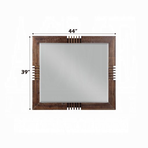 Acme Andria Reclaimed Oak Mirror - Image 4