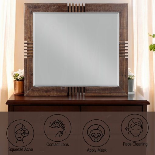 Acme Andria Reclaimed Oak Mirror - Image 5